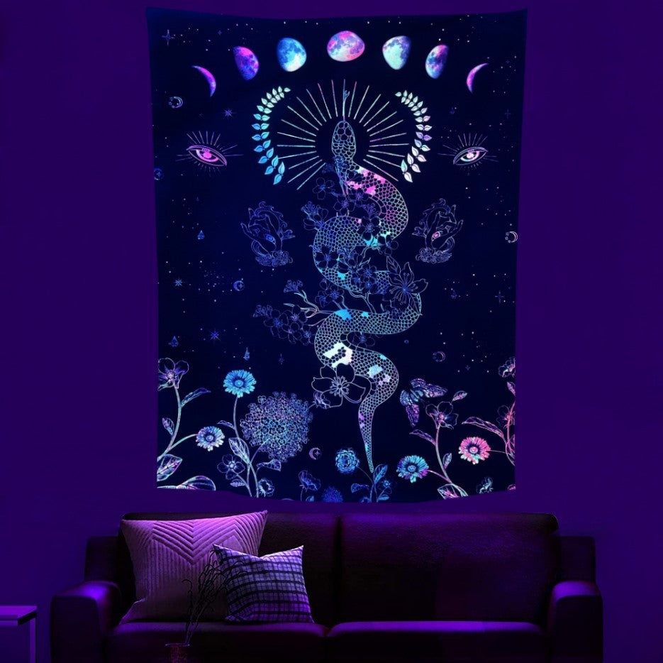 NeonFlare UV Wall Cloth tapestry