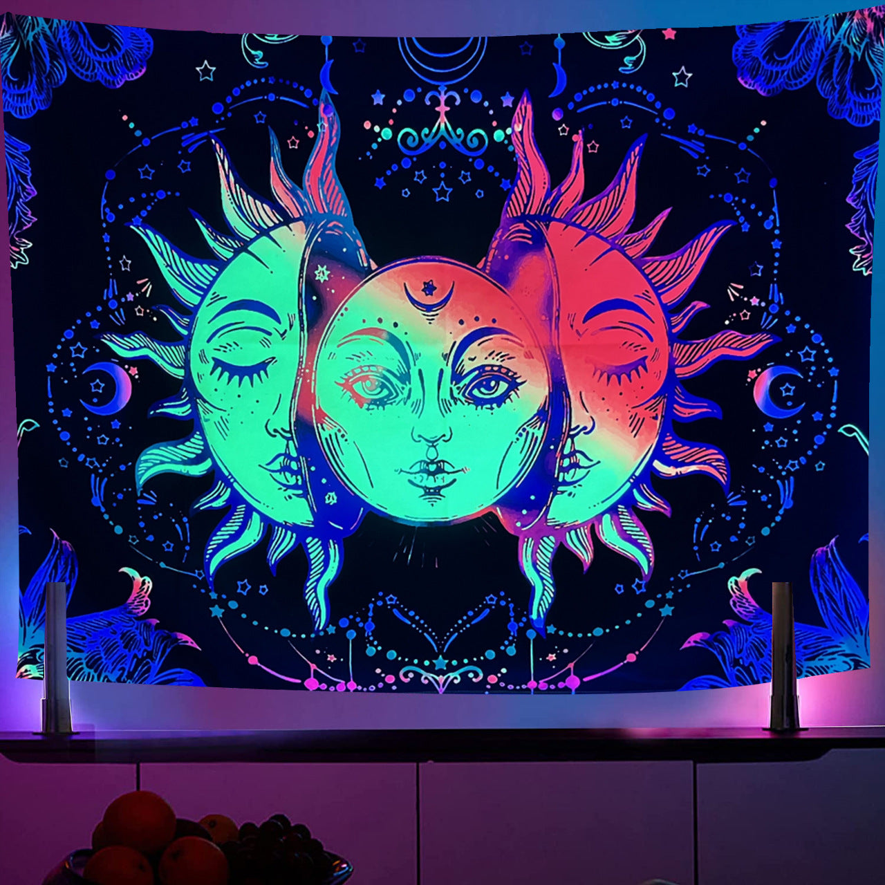 GlowCanvas 3D Neon Tapestry