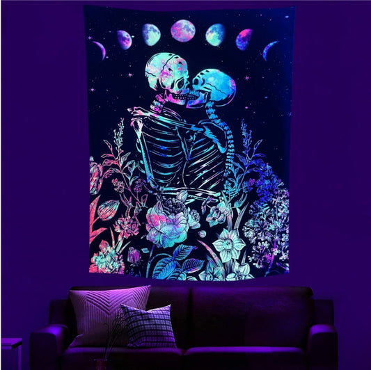 NeonFlare UV Wall Cloth tapestry