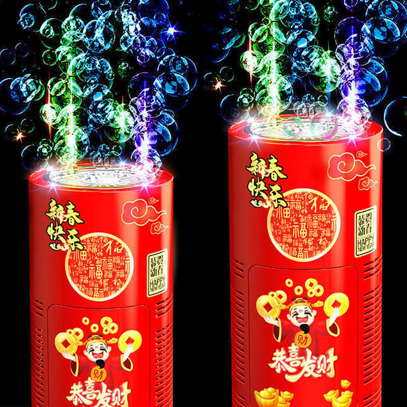 Automatic FirePop Bubble Maker Machine With Lights and Sounds.