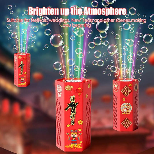 Automatic FirePop Bubble Maker Machine With Lights and Sounds.