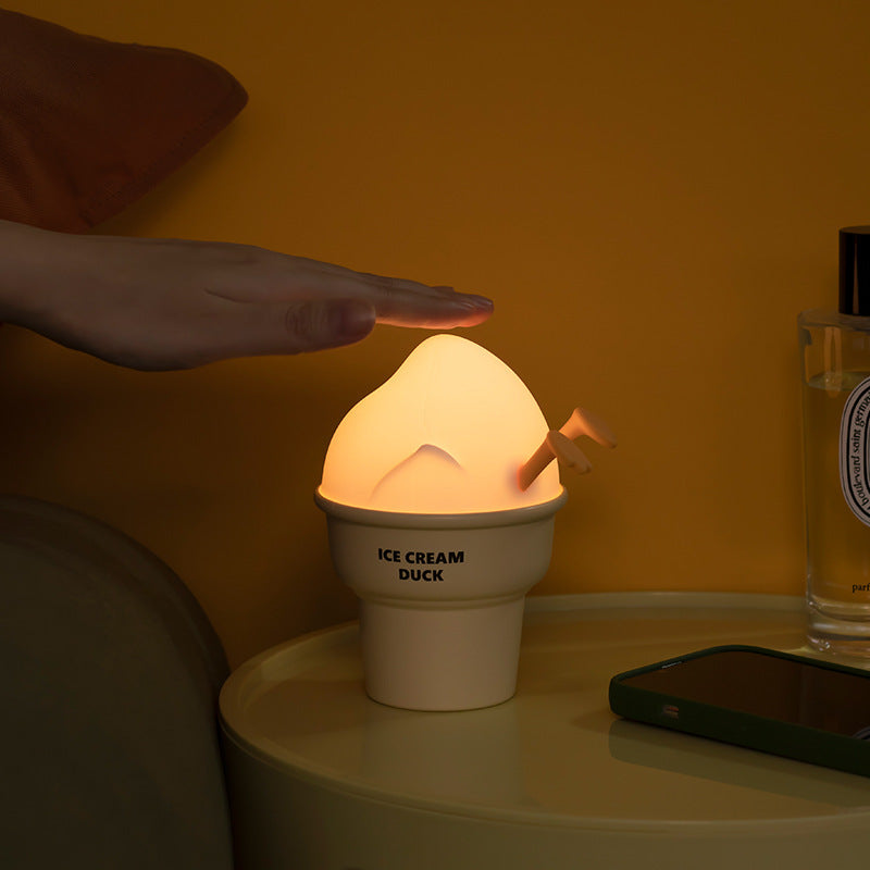 LumiDuck Ice Cream Night Lamp – Cute Cartoon USB Home Decor