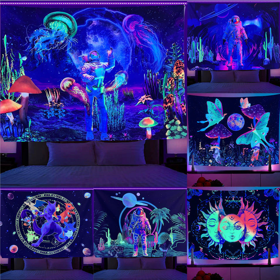 GlowCanvas 3D Neon Tapestry