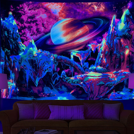 GlowCanvas 3D Neon Tapestry