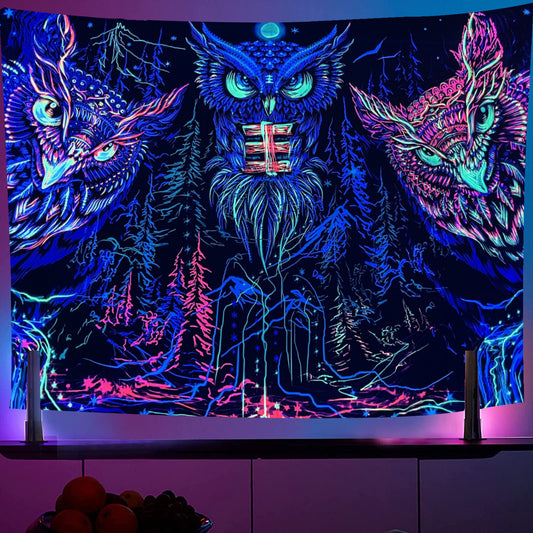 GlowCanvas 3D Neon Tapestry