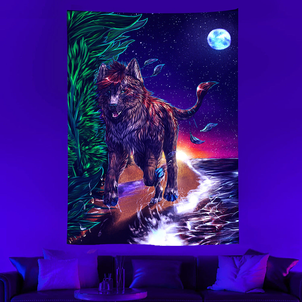 NeonSafari Tapestry