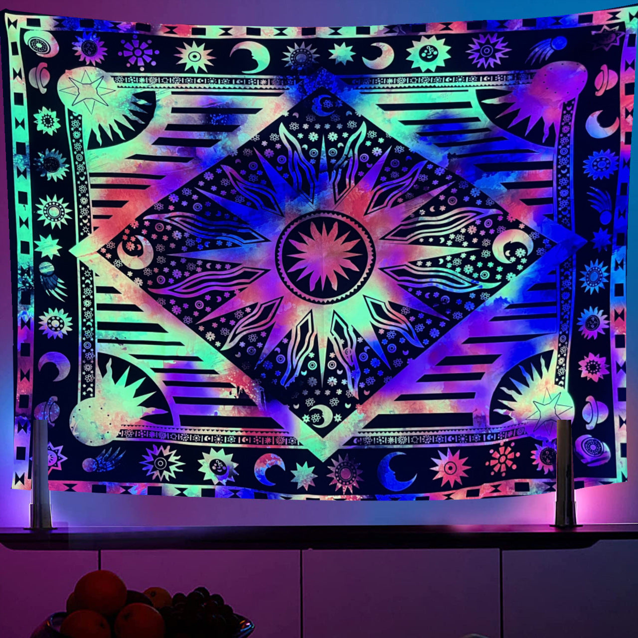 GlowCanvas 3D Neon Tapestry