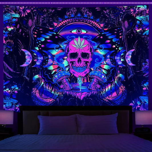 NeonFlare UV Wall Cloth tapestry