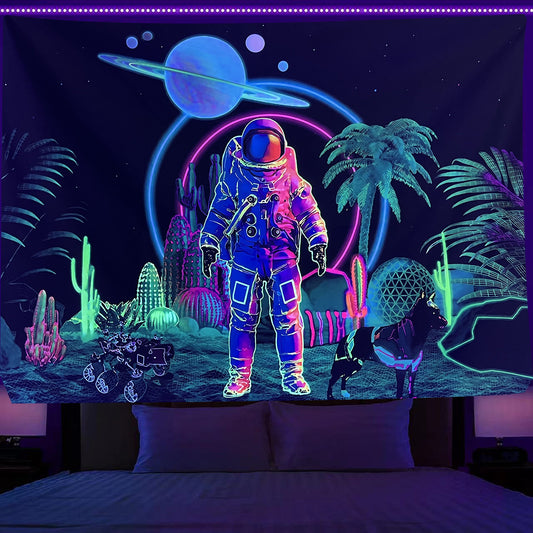 GlowCanvas 3D Neon Tapestry